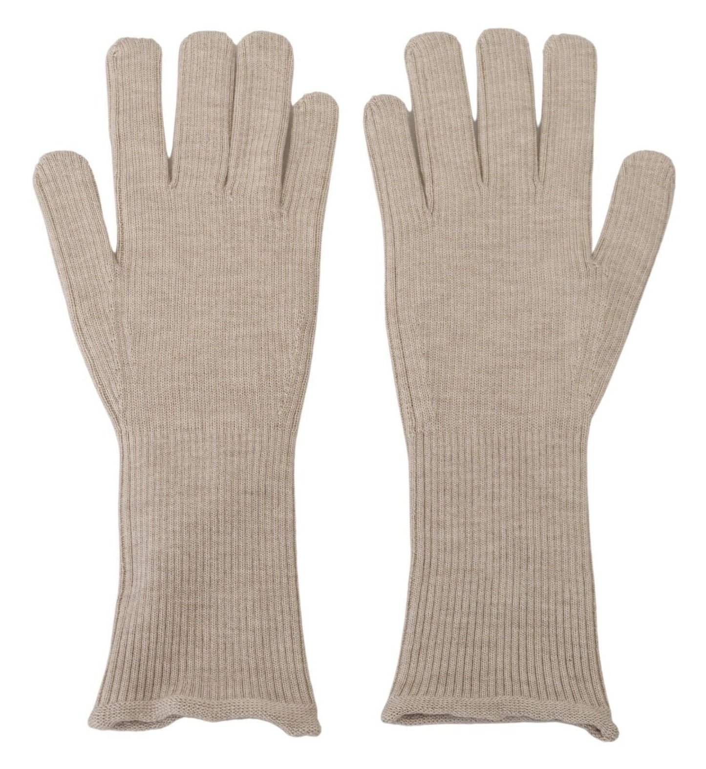 Dolce & Gabbana Elegant Ivory Cashmere-Silk Blend Gloves Dolce & Gabbana