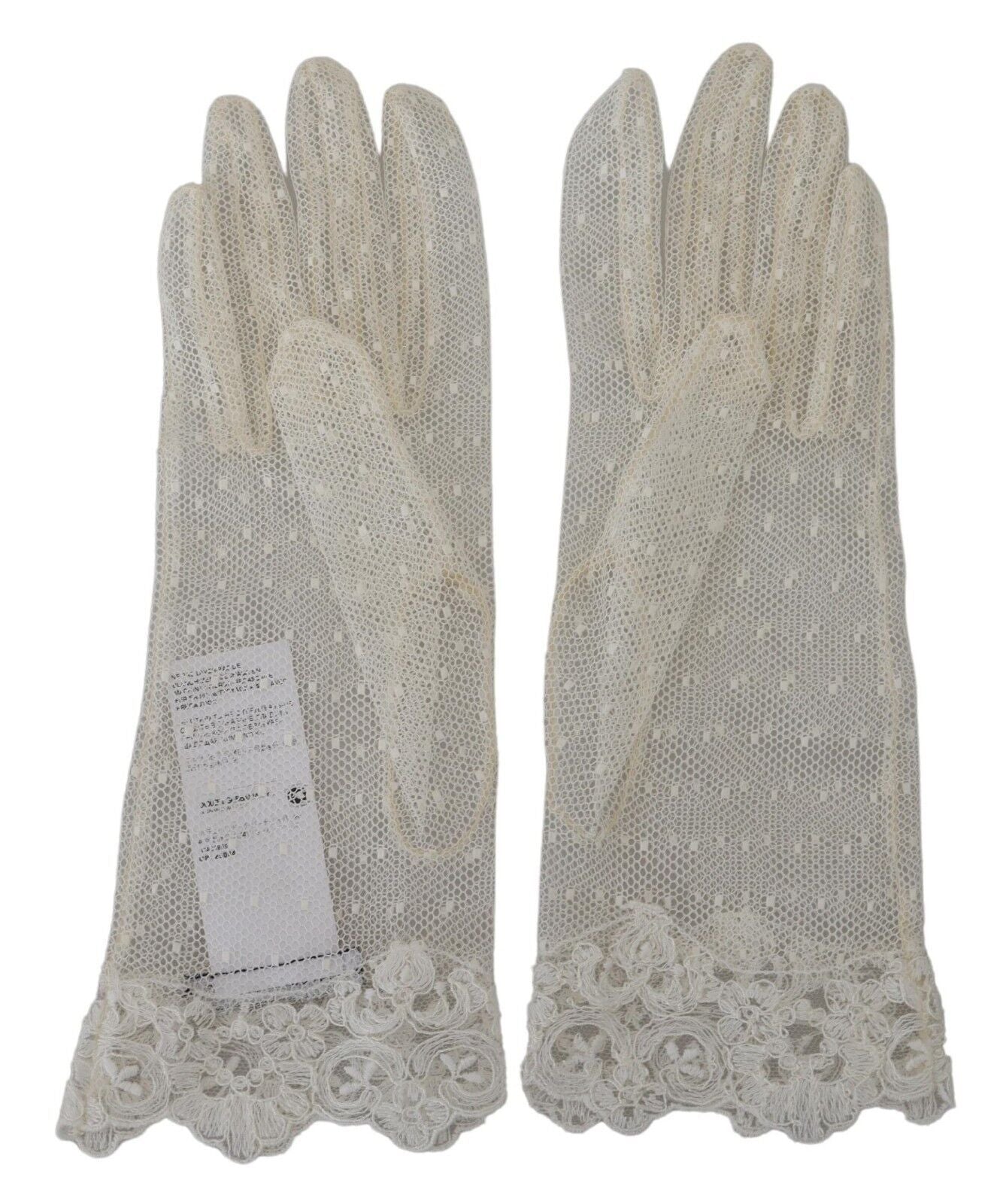 Dolce & Gabbana Chic White Wrist Length Gloves Dolce & Gabbana