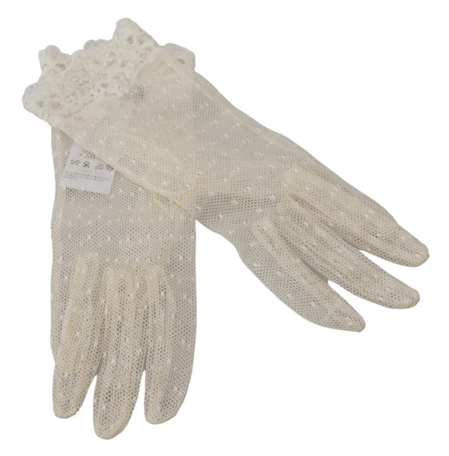 Dolce & Gabbana Chic White Wrist Length Gloves Dolce & Gabbana