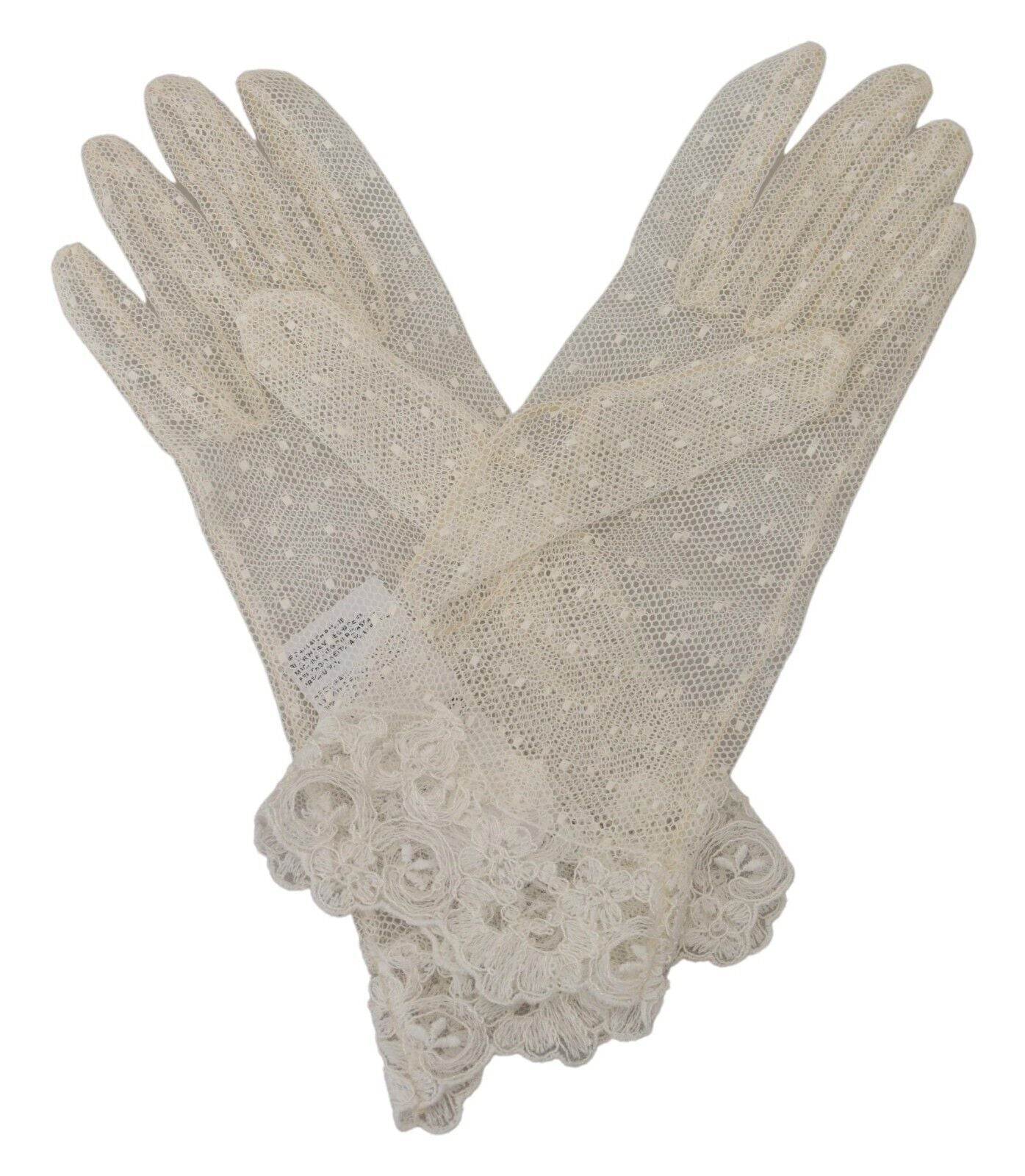 Dolce & Gabbana Chic White Wrist Length Gloves Dolce & Gabbana