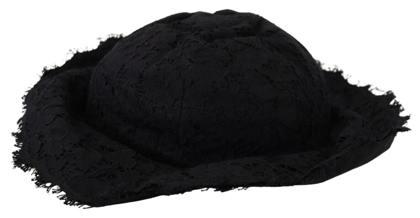 Dolce & Gabbana Elegant Sun-Ready Black Designer Hat Dolce & Gabbana