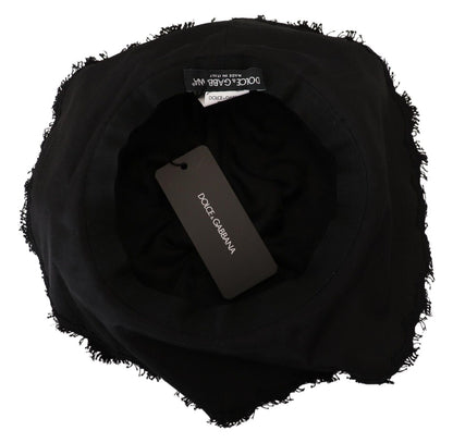 Dolce & Gabbana Elegant Sun-Ready Black Designer Hat Dolce & Gabbana