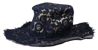 Dolce & Gabbana Elegant Wide Brim Blue Hat Dolce & Gabbana