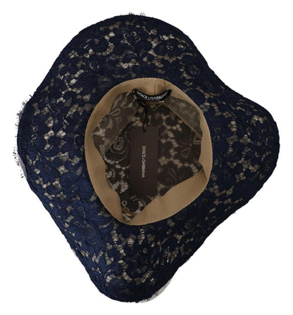 Dolce & Gabbana Elegant Wide Brim Blue Hat Dolce & Gabbana