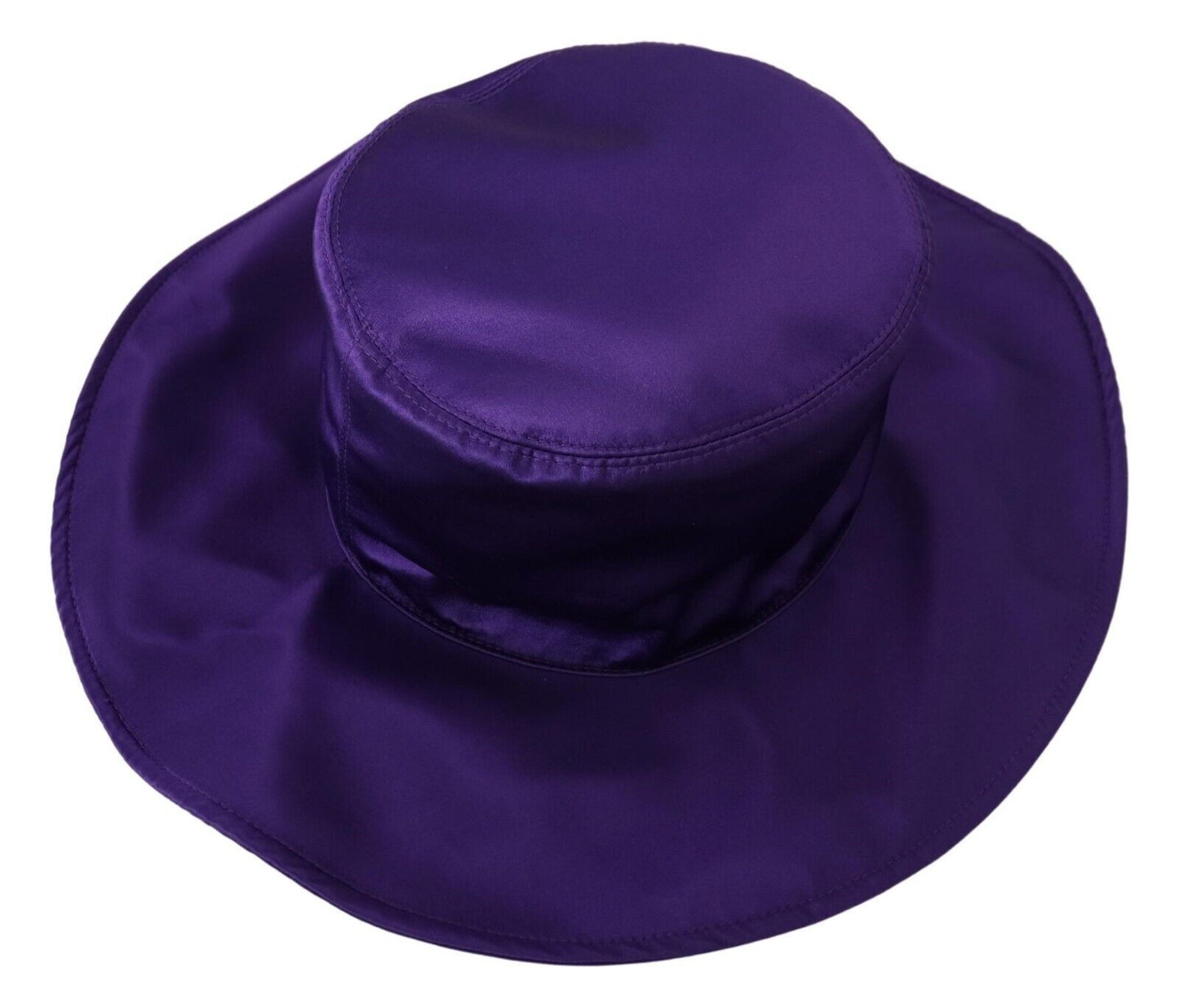 Dolce & Gabbana Elegant Purple Silk Top Hat Dolce & Gabbana