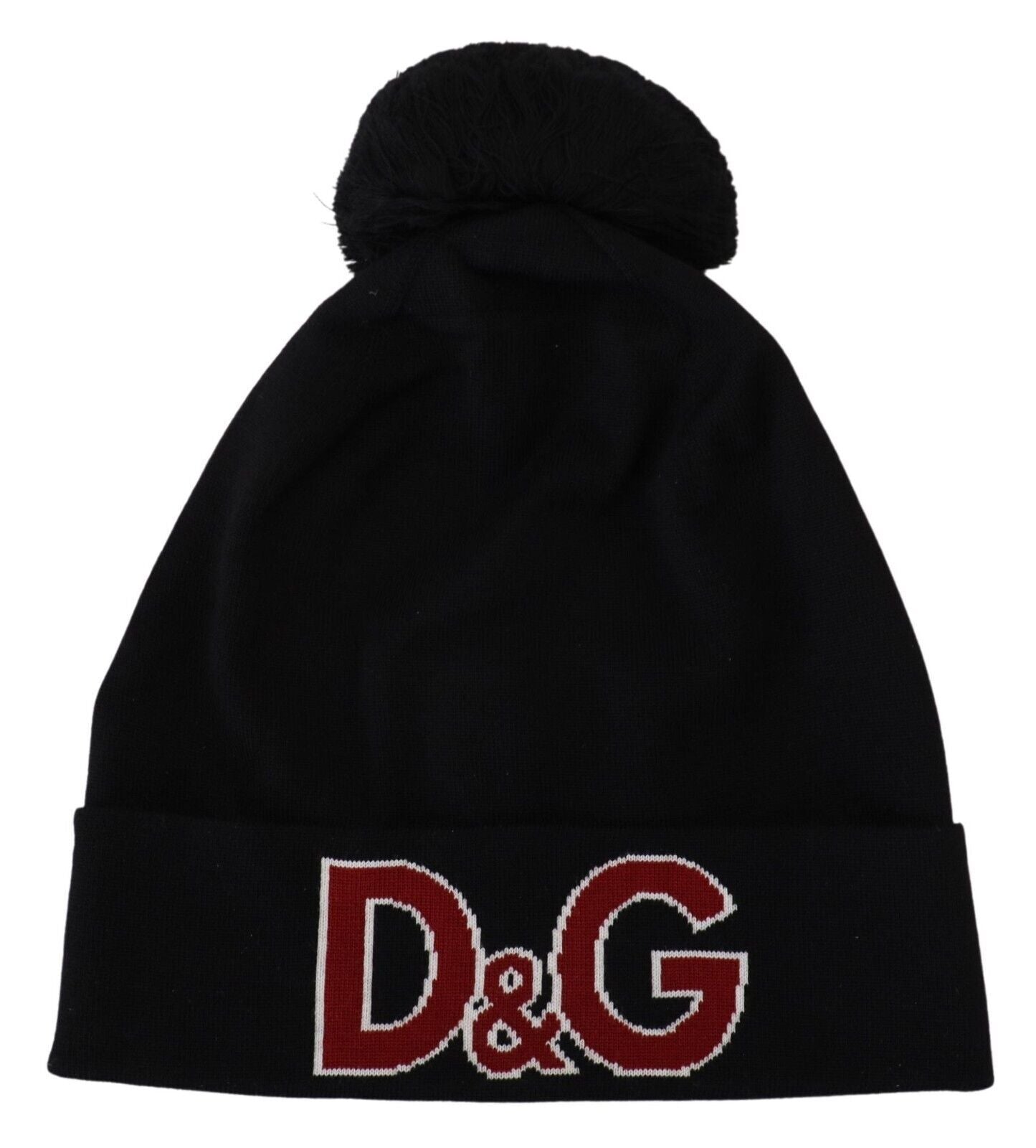 Dolce & Gabbana Elegant Black Virgin Wool Beanie Dolce & Gabbana