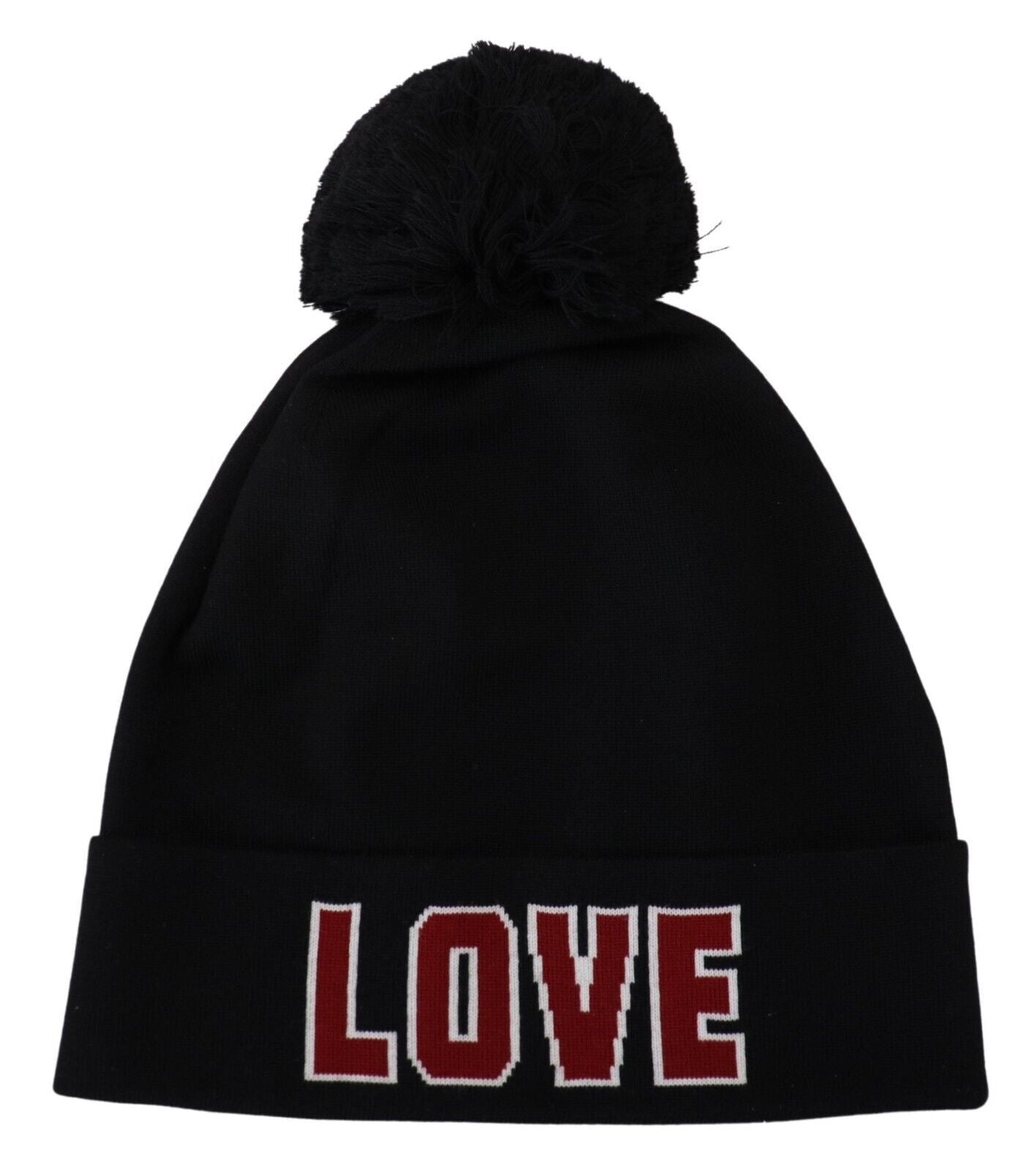 Dolce & Gabbana Elegant Black Virgin Wool Beanie Dolce & Gabbana