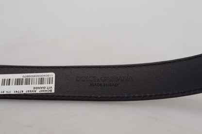 Dolce & Gabbana Elegant Blue Calf Leather Belt Dolce & Gabbana