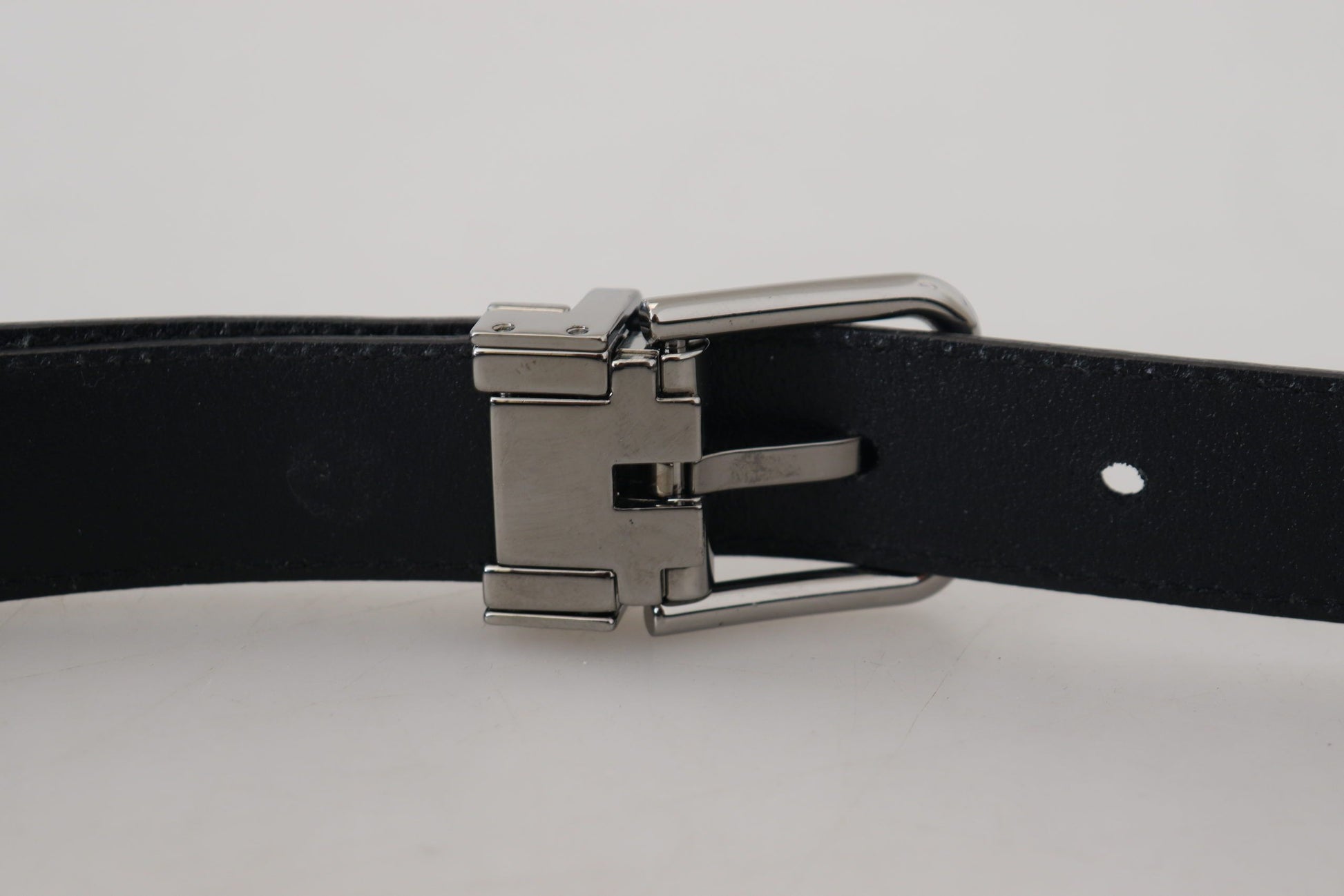 Dolce & Gabbana Elegant Blue Calf Leather Belt