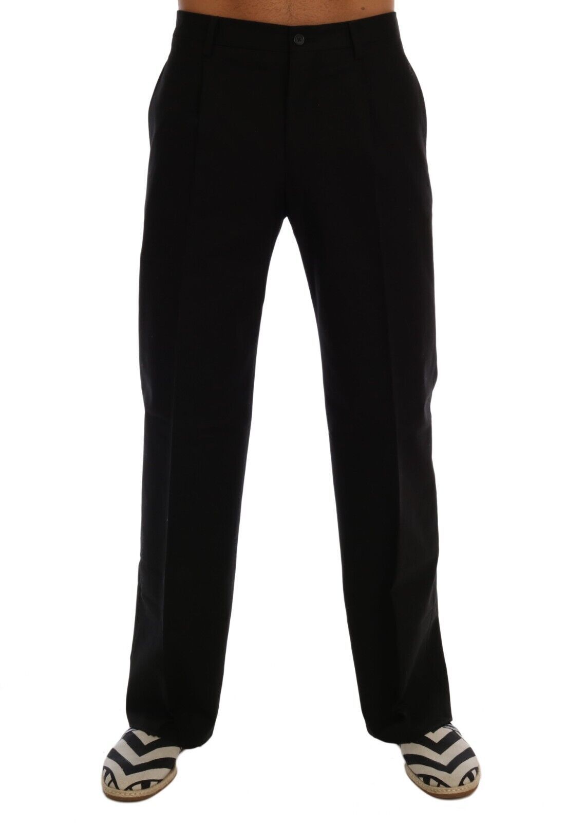 Dolce & Gabbana Elegant Black Cotton Stretch Pants Dolce & Gabbana