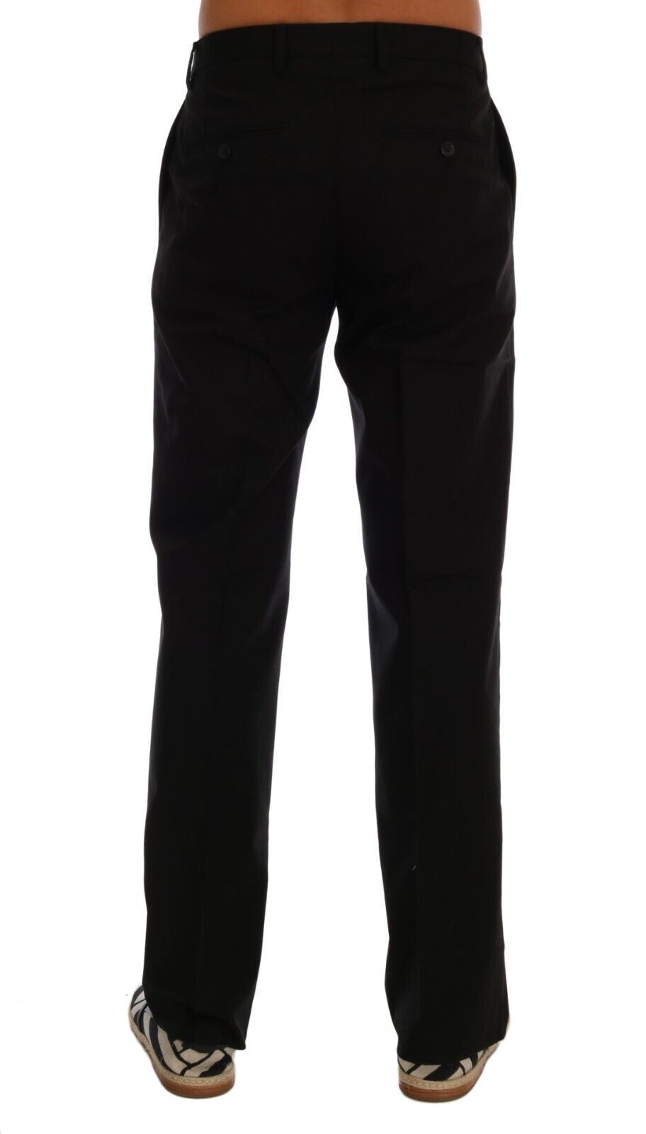 Dolce & Gabbana Elegant Black Cotton Stretch Pants Dolce & Gabbana