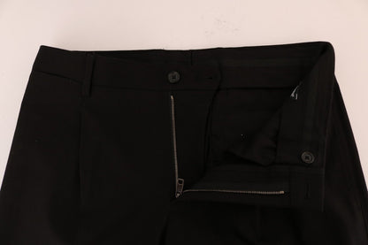 Dolce & Gabbana Elegant Black Cotton Stretch Pants Dolce & Gabbana