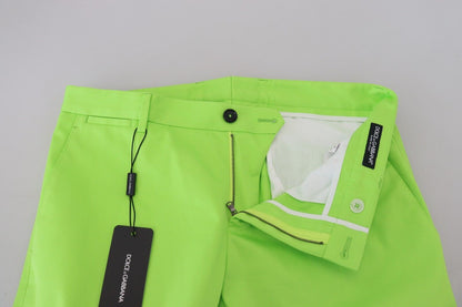 Dolce & Gabbana Elegant Light Green Cotton Chinos Dolce & Gabbana