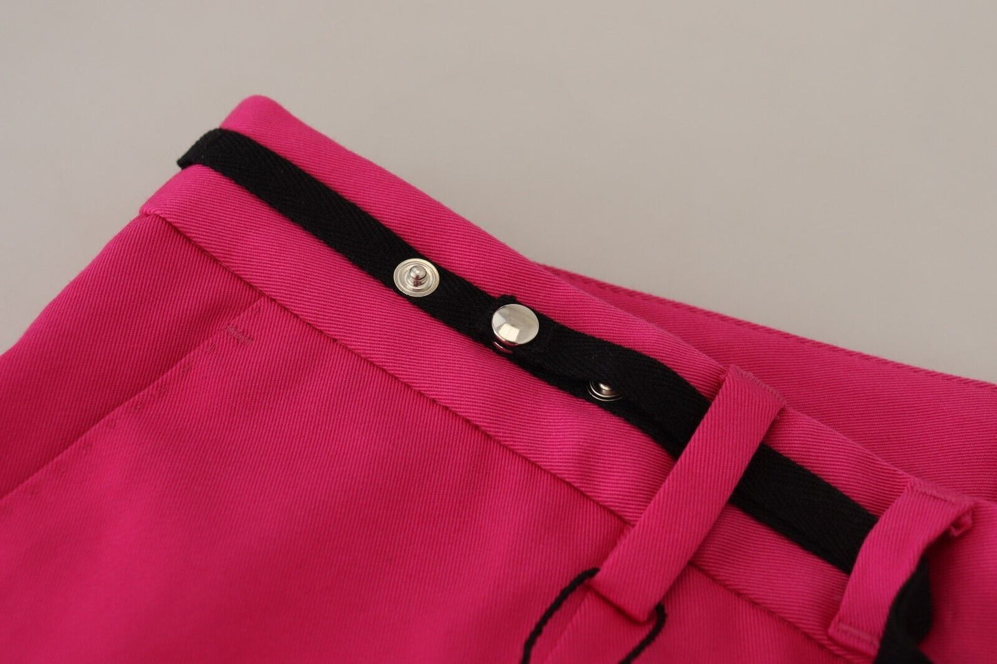 Dolce & Gabbana Chic Pink Cotton Blend Trousers Dolce & Gabbana