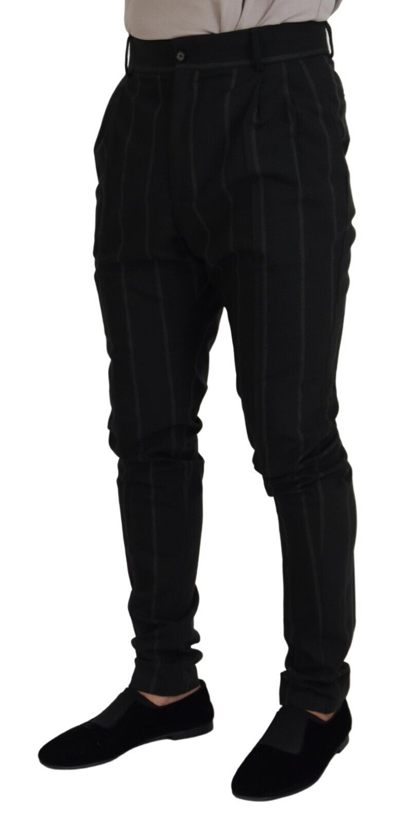 Dolce & Gabbana Elegant Black Tailored Trousers Dolce & Gabbana