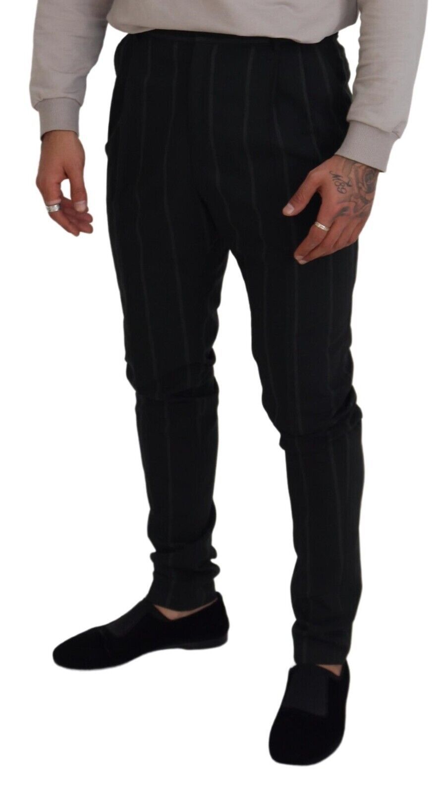 Dolce & Gabbana Elegant Black Tailored Trousers Dolce & Gabbana