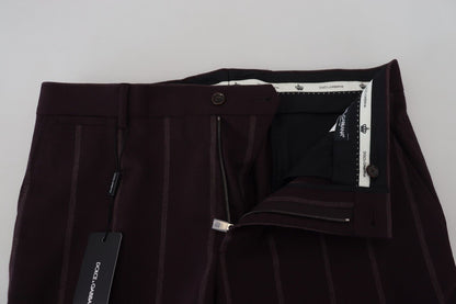 Dolce & Gabbana Elegant Brown Wool Blend Trousers Dolce & Gabbana