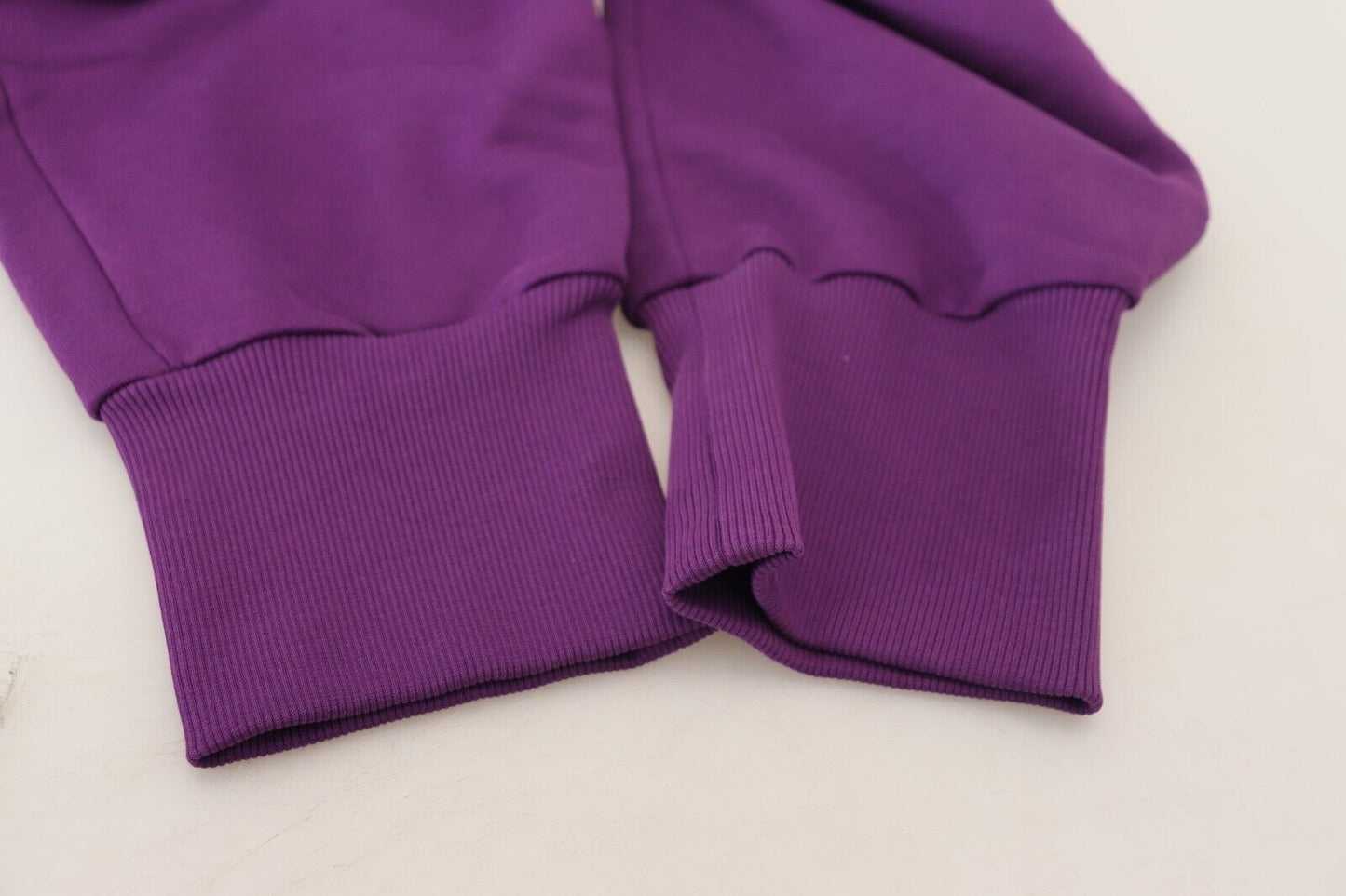 Dolce & Gabbana Elegant Purple Cotton Cargo Sweatpants Dolce & Gabbana