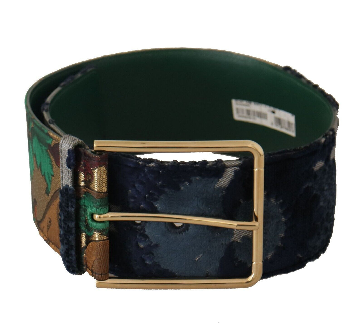 Dolce & Gabbana Elegant Leather Belt with Engraved Buckle Dolce & Gabbana