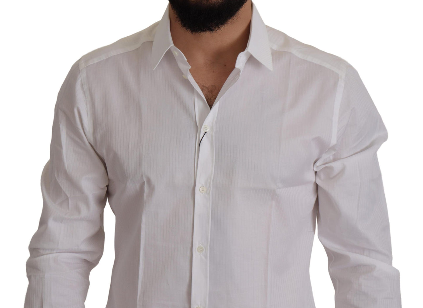 Dolce & Gabbana Elegant White Cotton Dress Shirt Dolce & Gabbana