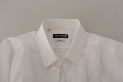 Dolce & Gabbana Elegant White Cotton Dress Shirt Dolce & Gabbana