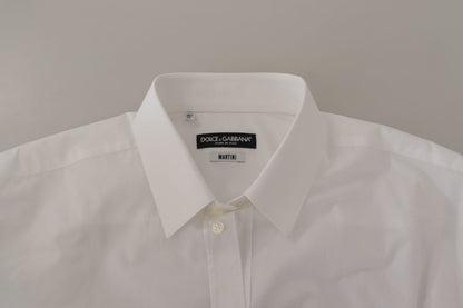 Dolce & Gabbana Elegant Slim Fit White Martini Dress Shirt Dolce & Gabbana