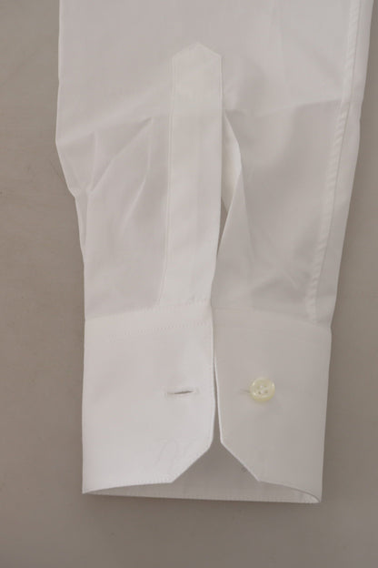 Dolce & Gabbana Elegant Slim Fit White Martini Dress Shirt Dolce & Gabbana