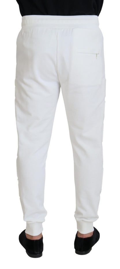 Dolce & Gabbana Elegant White Cotton Sweatpants Dolce & Gabbana