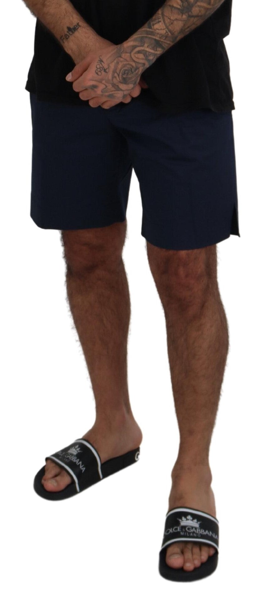 Dolce & Gabbana Elegant Blue Chino Shorts Dolce & Gabbana