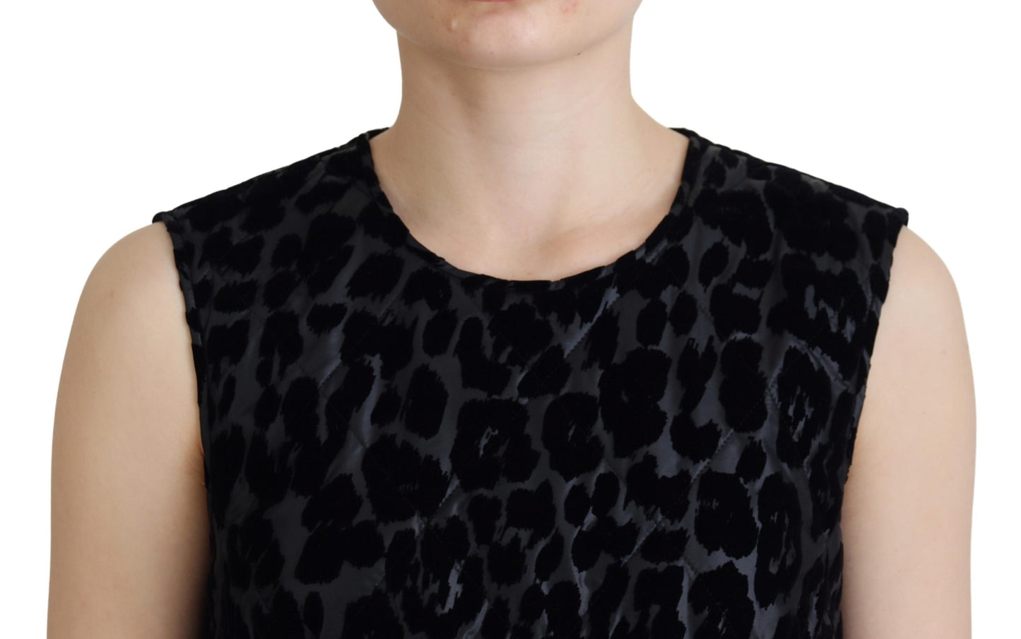 Dolce & Gabbana Elegant Leopard Pattern Mini Shift Dress Dolce & Gabbana