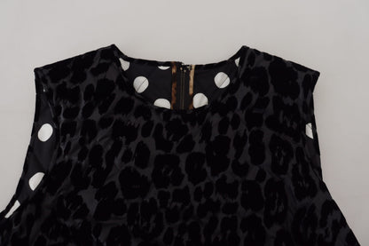 Dolce & Gabbana Elegant Leopard Pattern Mini Shift Dress Dolce & Gabbana