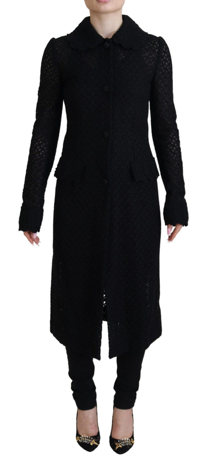 Dolce & Gabbana Classic Button Down Knitted Long Jacket Dolce & Gabbana