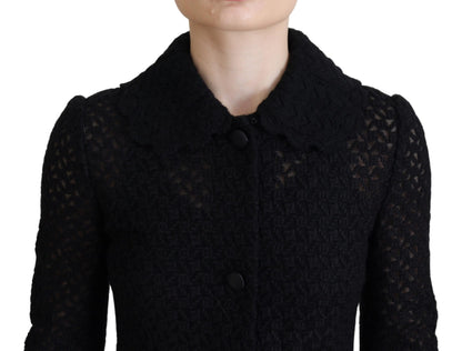 Dolce & Gabbana Classic Button Down Knitted Long Jacket Dolce & Gabbana