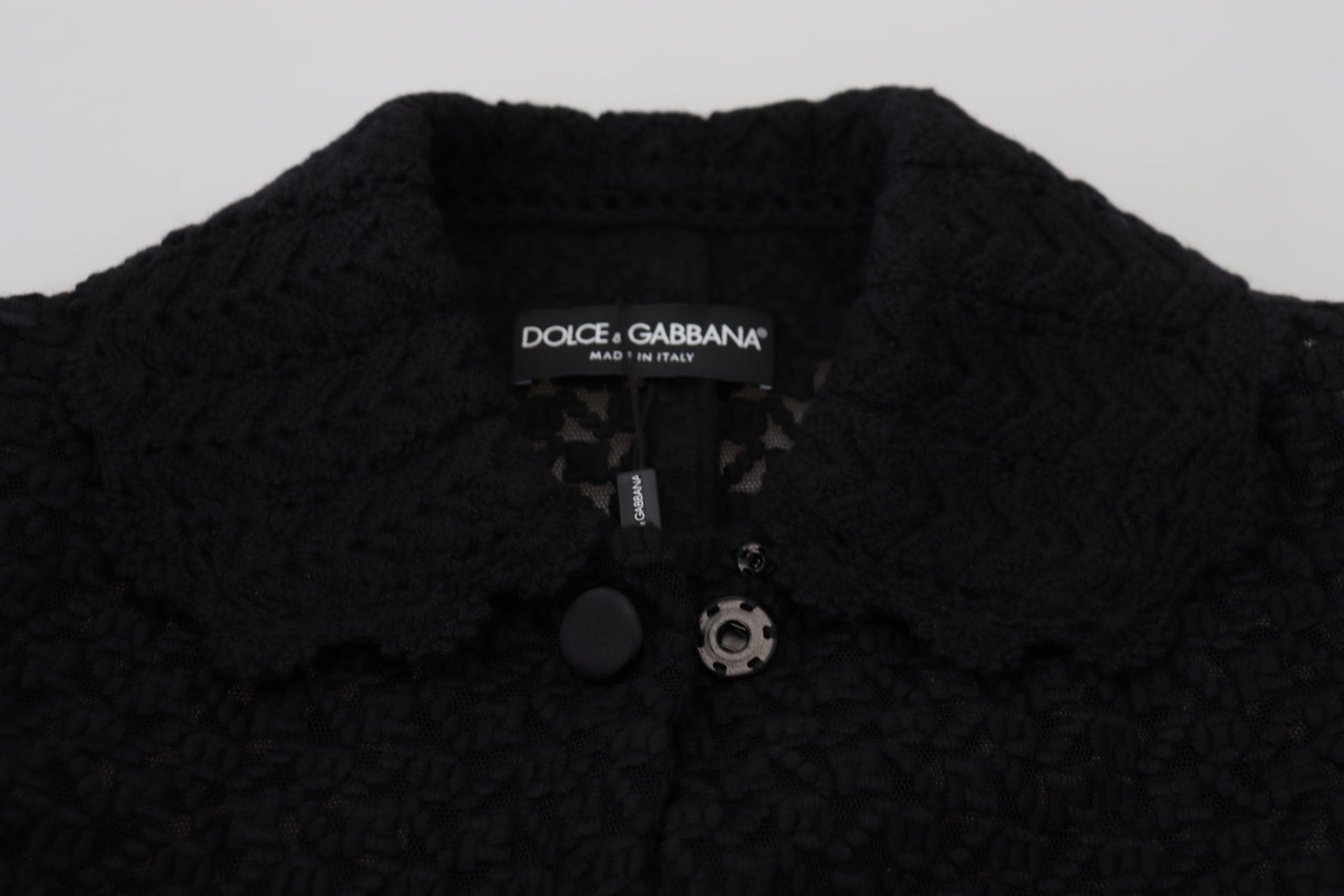 Dolce &amp; Gabbana ক্লাসিক বোতাম নিচে বোনা লম্বা জ্যাকেট