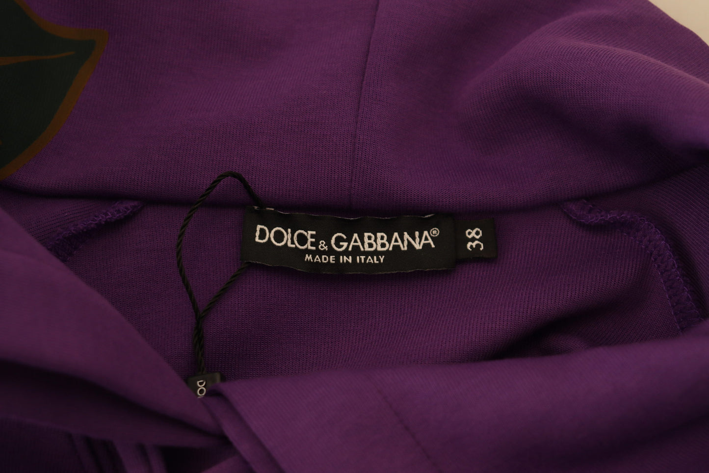 Dolce & Gabbana Elegant Purple Floral Pullover Sweater Dolce & Gabbana