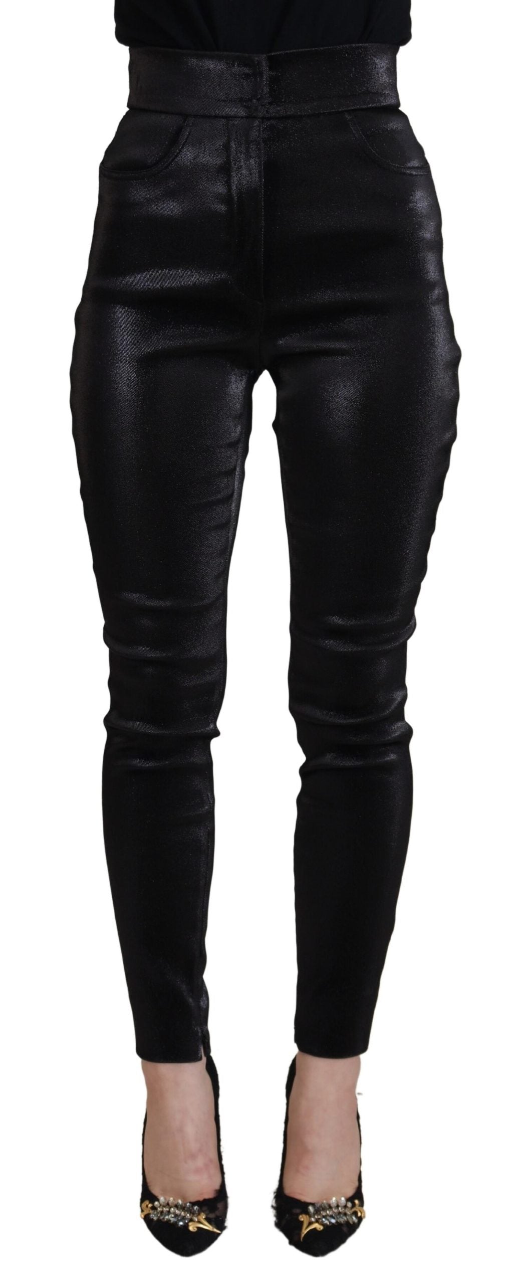 Dolce & Gabbana Elegant Black Denim Pants - Tailored Fit Dolce & Gabbana