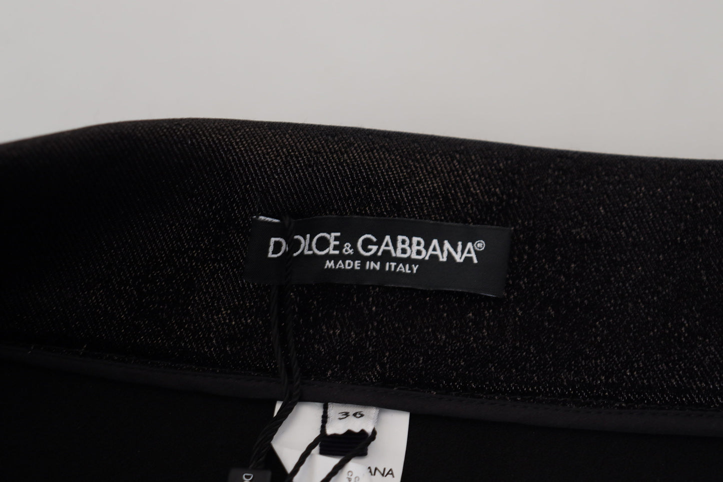 Dolce & Gabbana Elegant Black Denim Pants - Tailored Fit Dolce & Gabbana