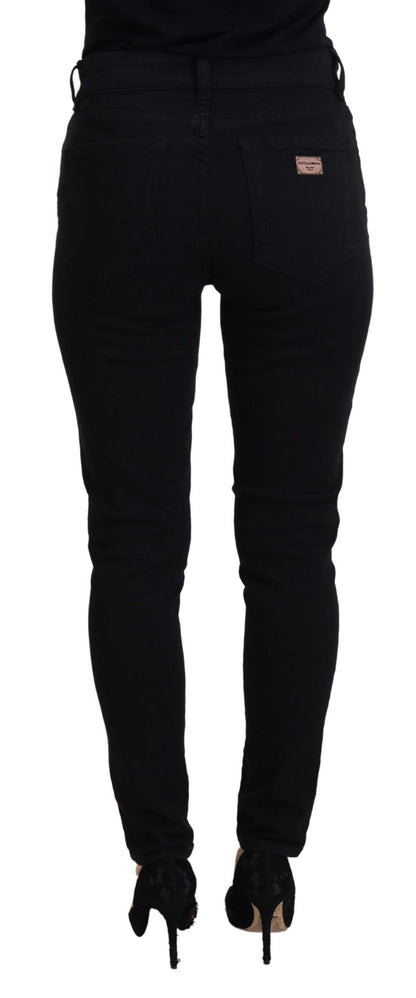 Dolce & Gabbana Elegant Black Denim Pants Dolce & Gabbana