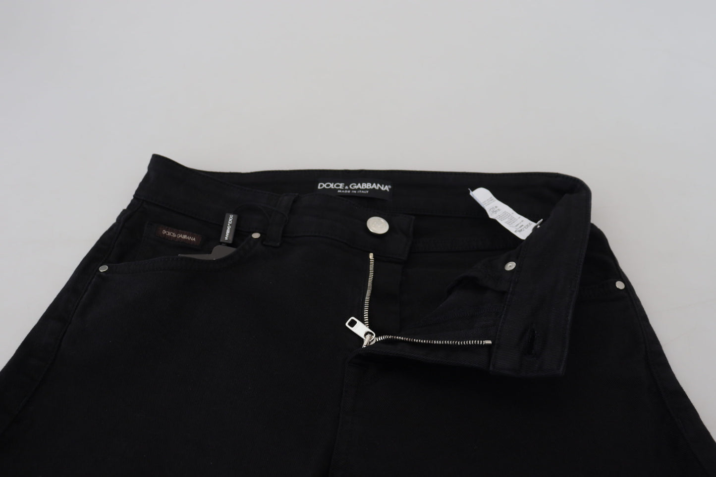 Dolce & Gabbana Elegant Black Denim Pants Dolce & Gabbana