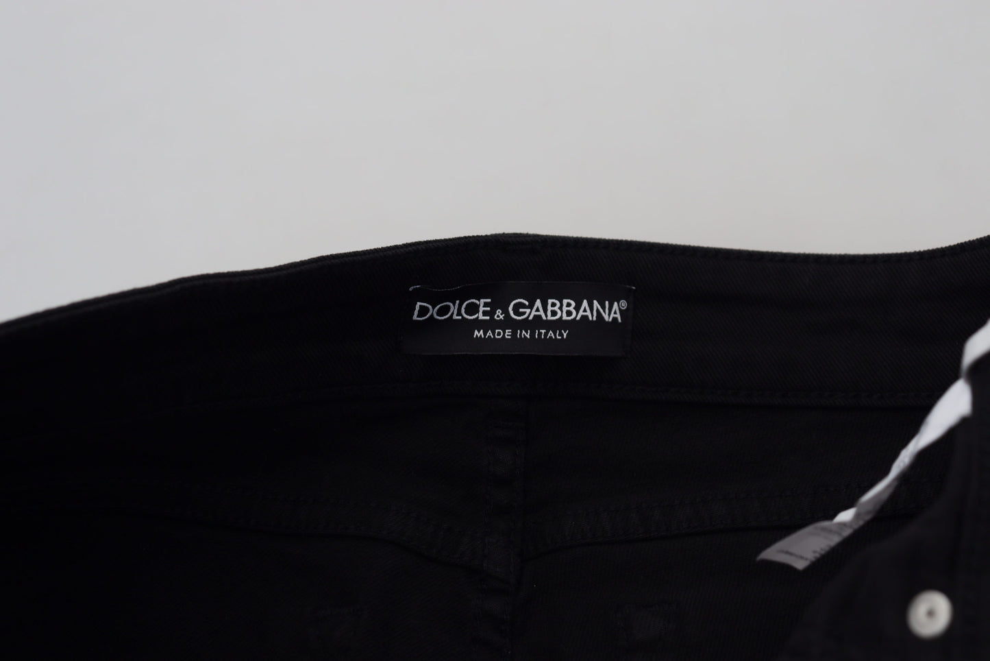 Dolce & Gabbana Elegant Black Denim Pants Dolce & Gabbana