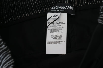 Dolce & Gabbana Elegant Black Cotton Pants Dolce & Gabbana