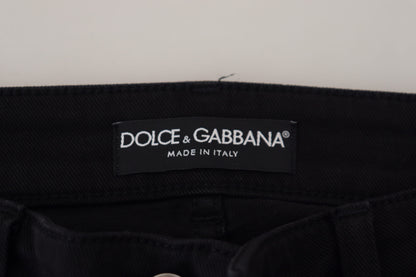 Dolce & Gabbana Chic Black Denim Pants – Timeless Elegance Dolce & Gabbana