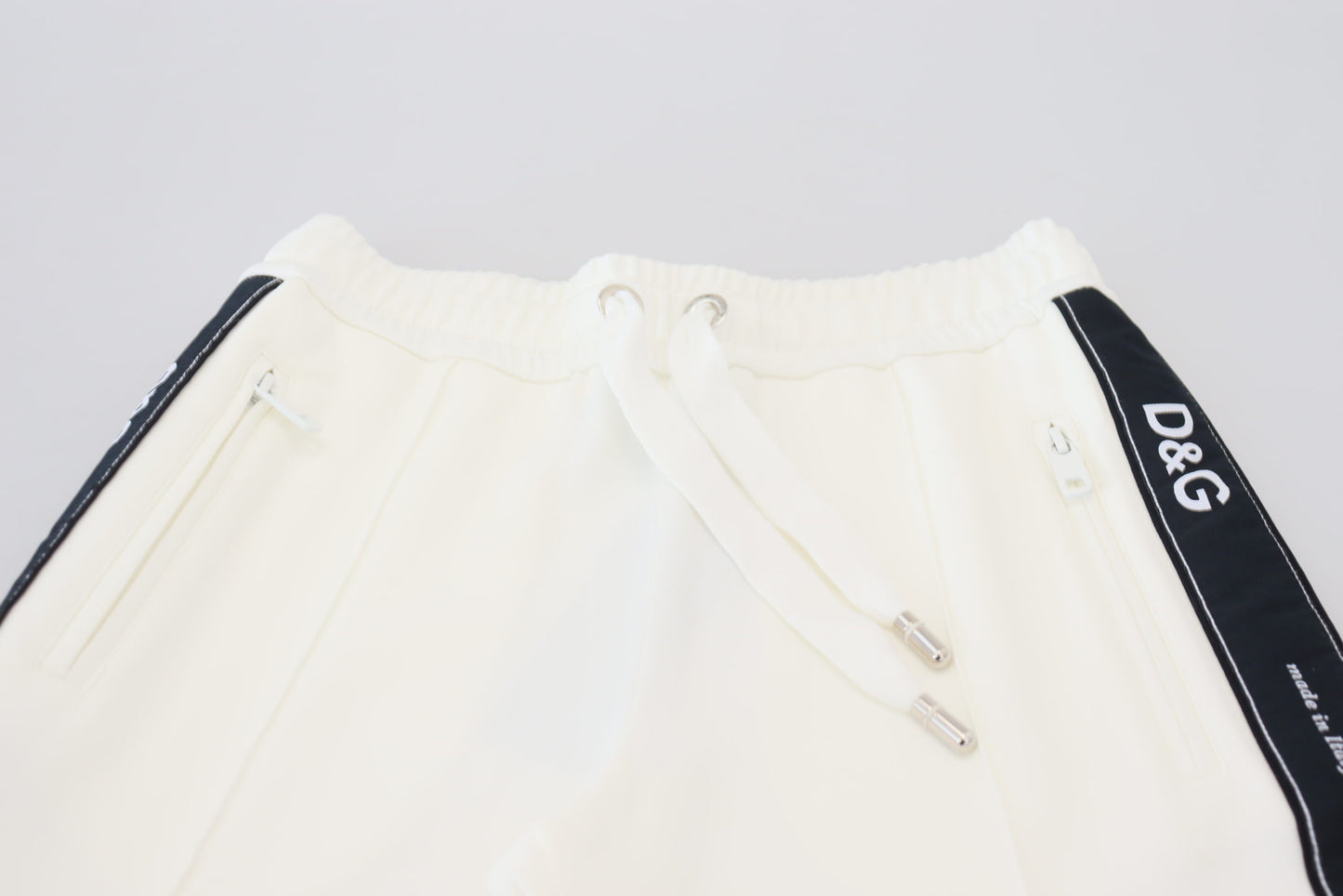 Dolce & Gabbana Chic White Jogger Pants for Elevated Comfort Dolce & Gabbana