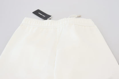 Dolce & Gabbana Chic White Jogger Pants for Elevated Comfort Dolce & Gabbana