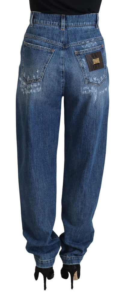 Dolce & Gabbana Elegant Tattered Denim Jeans Dolce & Gabbana