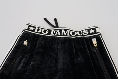 Dolce & Gabbana Elegant Velvet Pants - Timeless Black Luxury Dolce & Gabbana