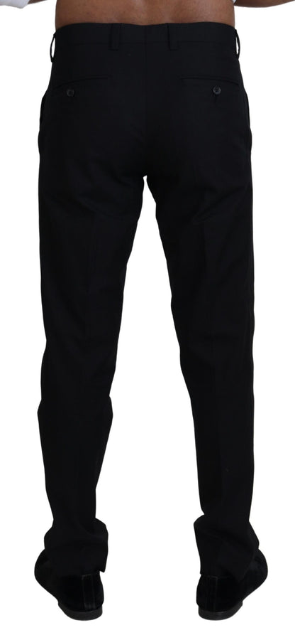 Dolce & Gabbana Elegant Black Cotton Trousers Dolce & Gabbana