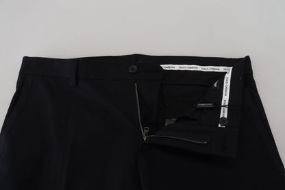 Dolce & Gabbana Elegant Black Cotton Trousers Dolce & Gabbana