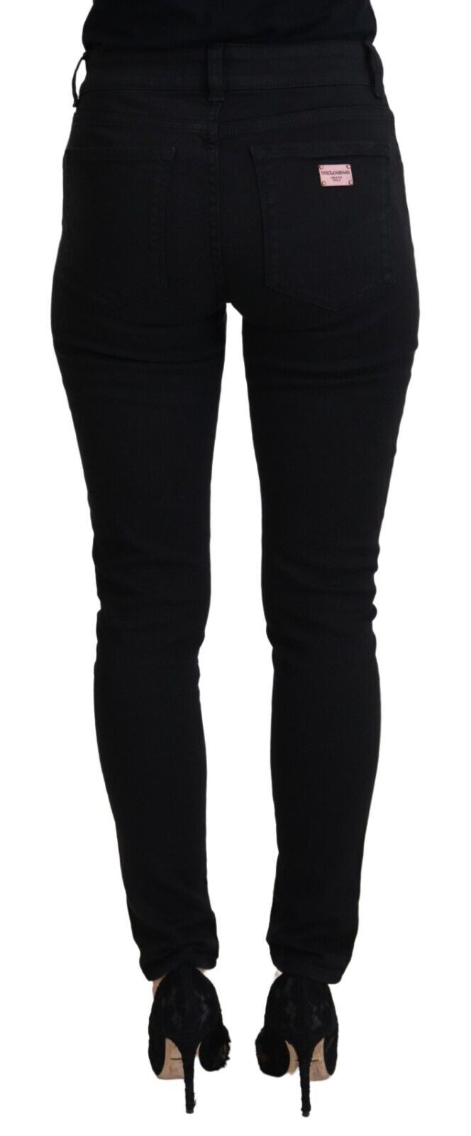 Dolce & Gabbana Elegant Black Denim Pants Dolce & Gabbana