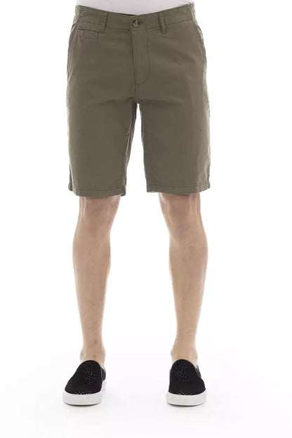 Baldinini Trend Army Cotton Men Bermuda Short Baldinini Trend